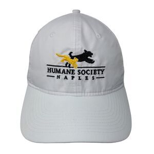 Humane Society Naples Strapback Hat White One Size Embroidered Trimark